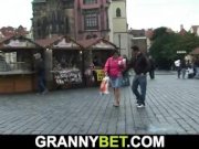 He brings granny tourist home and bangs her 5/16