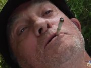 Vagabond old man fucks a teeny in the forest 6/16