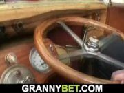 He picks up granny bitch from the street 4/16