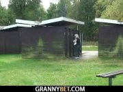 Big titted old blonde rides his horny cock 1/16