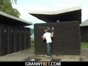 Big titted old blonde rides his horny cock 8/16