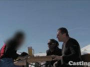 CASTING - Brunette babe takes cock 2/16