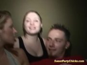 threesome with college party girls 2/16