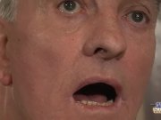 Horny grandpas foursome with two young sluts  1/16