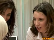 Femdom cfnm schoolgirl sucks dude and receive 9/16