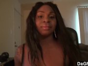 Black GF Working Her Ass On His Lap 4/16