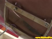 Pee drinking connaisseur drinks her warm urin 3/16