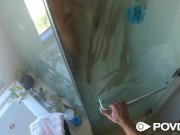 HD - POVD Teen Morgan Lee soaps up pussy  7/16