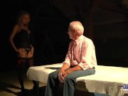Kinky sexy blonde enjoys sex with oldman 2/16