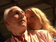 Kinky sexy blonde enjoys sex with oldman 3/16