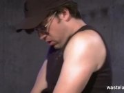 Brunette girl is shackled and spanked hard by 14/16