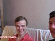 Hardcore backstage foursome with two amateur  7/16