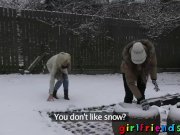 Girlfriends play outside before pussy eating 4/16