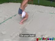 Girlfriends Hot babes lick pussy in the park 6/16