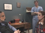 Deranged doll girl gets face and ass fucked 2/16