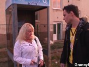 Old grandma is picked up for a good fucking 2/16