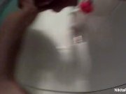 Nikita Von James takes a hot shower 1/16