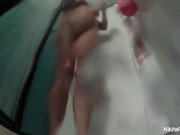 Nikita Von James takes a hot shower 3/16