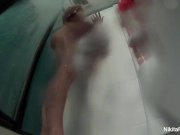 Nikita Von James takes a hot shower 4/16