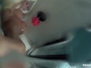 Nikita Von James takes a hot shower 6/16