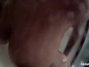 Nikita Von James takes a hot shower 8/16