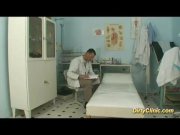 Blonde babe in huge drilling 1/16