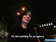 PublicAgent Black haired amateur strips off 3/16