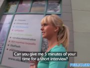 PublicAgent Blonde fucks guy for cash in car 1/16