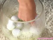 Busty big taco babe has fun with her box 6/16