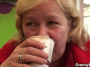 Huge titted granny and boy 1/16