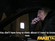 FakeTaxi Blonde gets her kit off in taxi cab 7/16