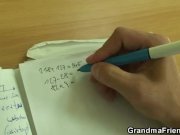 Old teacher sucks and rides at same time 2/16