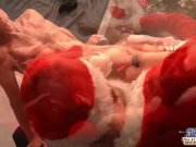 Dirty santa slapping teenie for being nasty 13/16