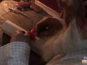 Very old man reveives pussy to fuck on Xmas 3/16