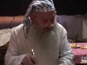 Very old man reveives pussy to fuck on Xmas 5/16