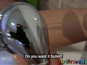 Girlfriends Hot blondes eat pussy in woods 12/16