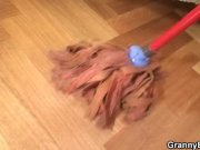 Cleaning lady takes his horny cock 4/16