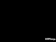 Pissing lesbians in hardcore threesome 12/16