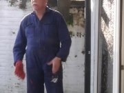 Old janitor fucking two young slutty maids 1/16