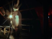 Chelsey hot waxed and rubbed with spiky brush 8/16