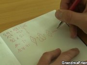 Very old teacher is pounded by two boys 5/16