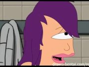 Futurama Hentai - Shower threesome 10/16