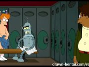 Futurama Hentai - Shower threesome 2/16