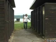 He fucks old bitch in public place 1/16