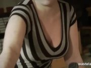 Blonde female sex slave is ball gagged 12/16