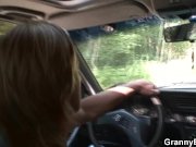 70 years old granny gets banged roadside 1/16