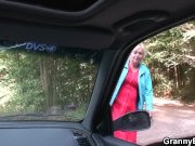 70 years old granny gets banged roadside 2/16