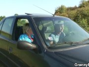 70 years old granny gets banged roadside 4/16