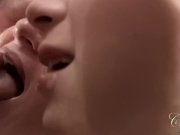 Blondes enjoy cum swallow after hardcore 3som 16/16
