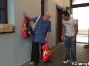 He helps blonde granny 3/16